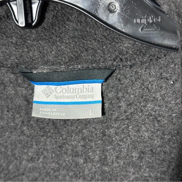 Columbia Men Fleece‎ Full Zip Up Jacket Gray/Black Size Large. - Picture 3 of 7